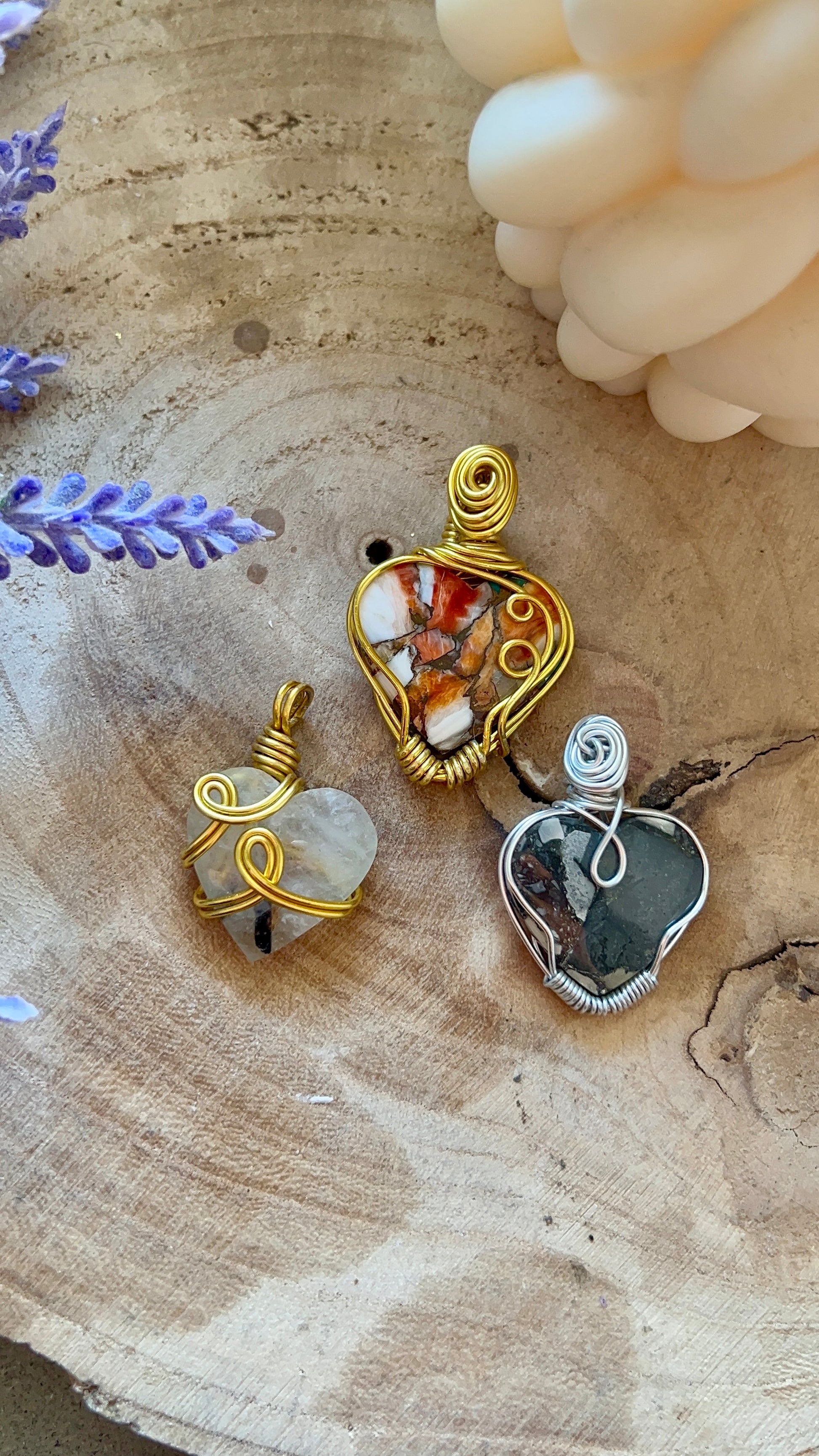 Charm cuoricini handmade