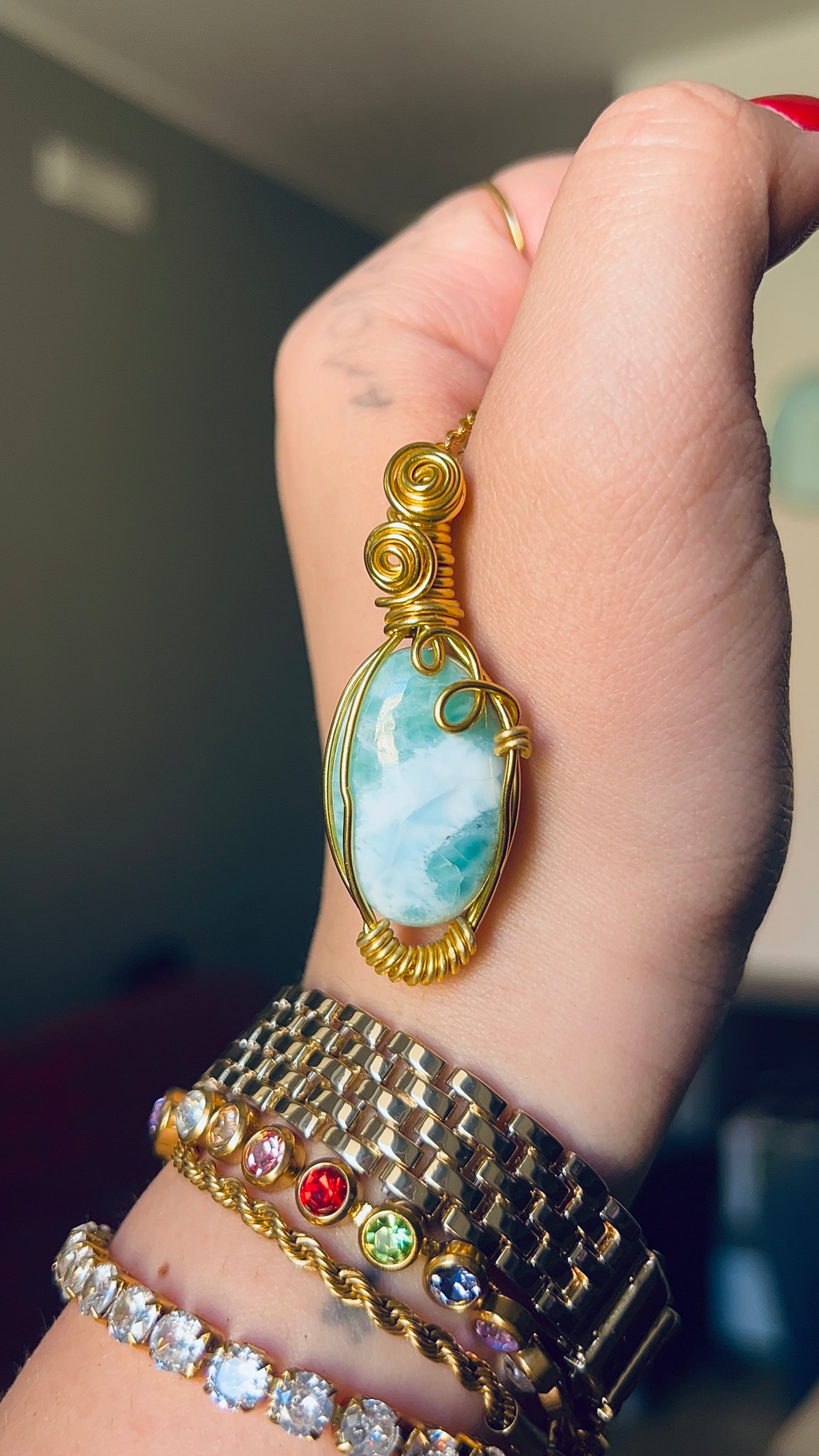 Ciondolo Larimar