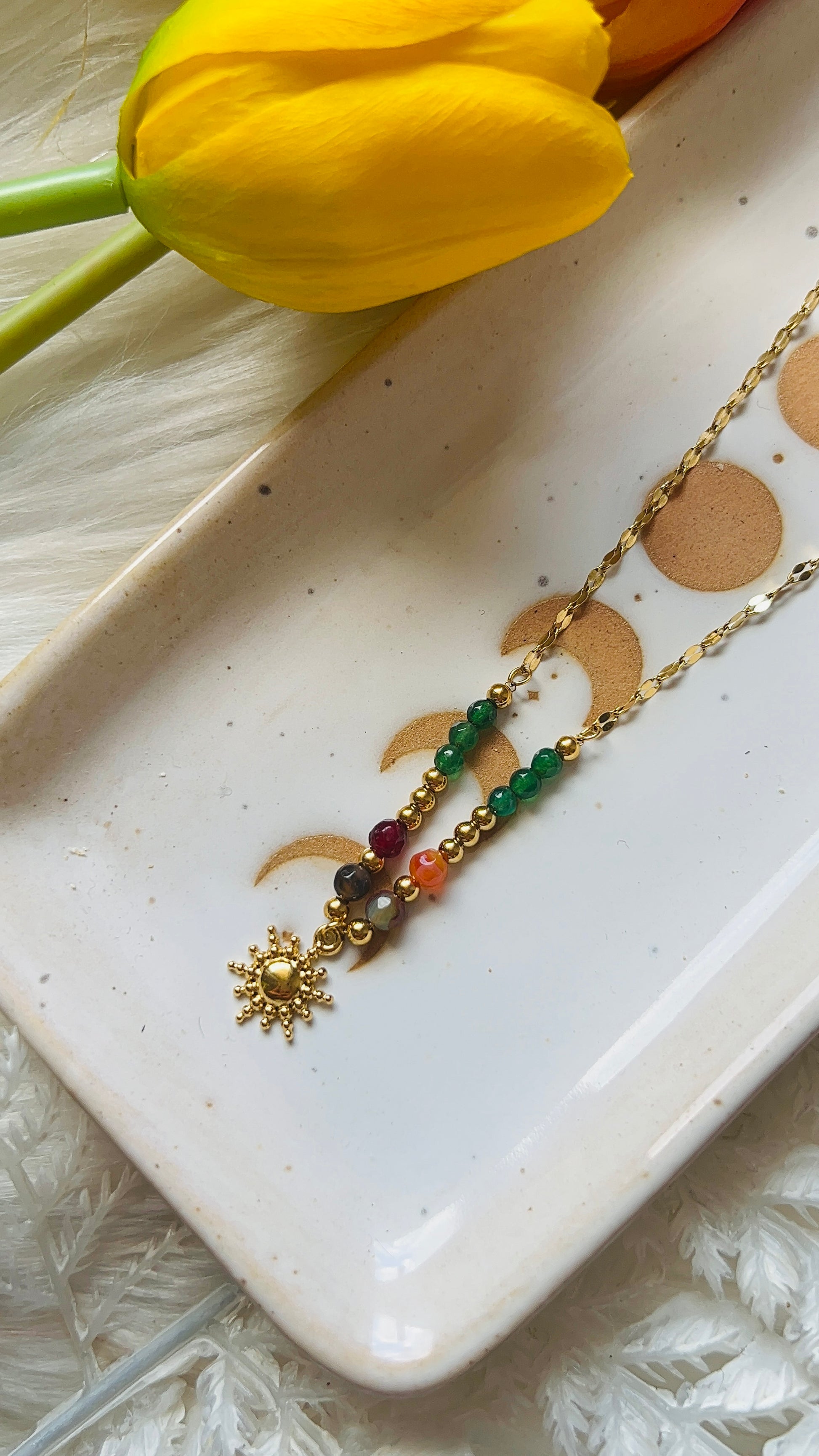 Collana Sole e perline