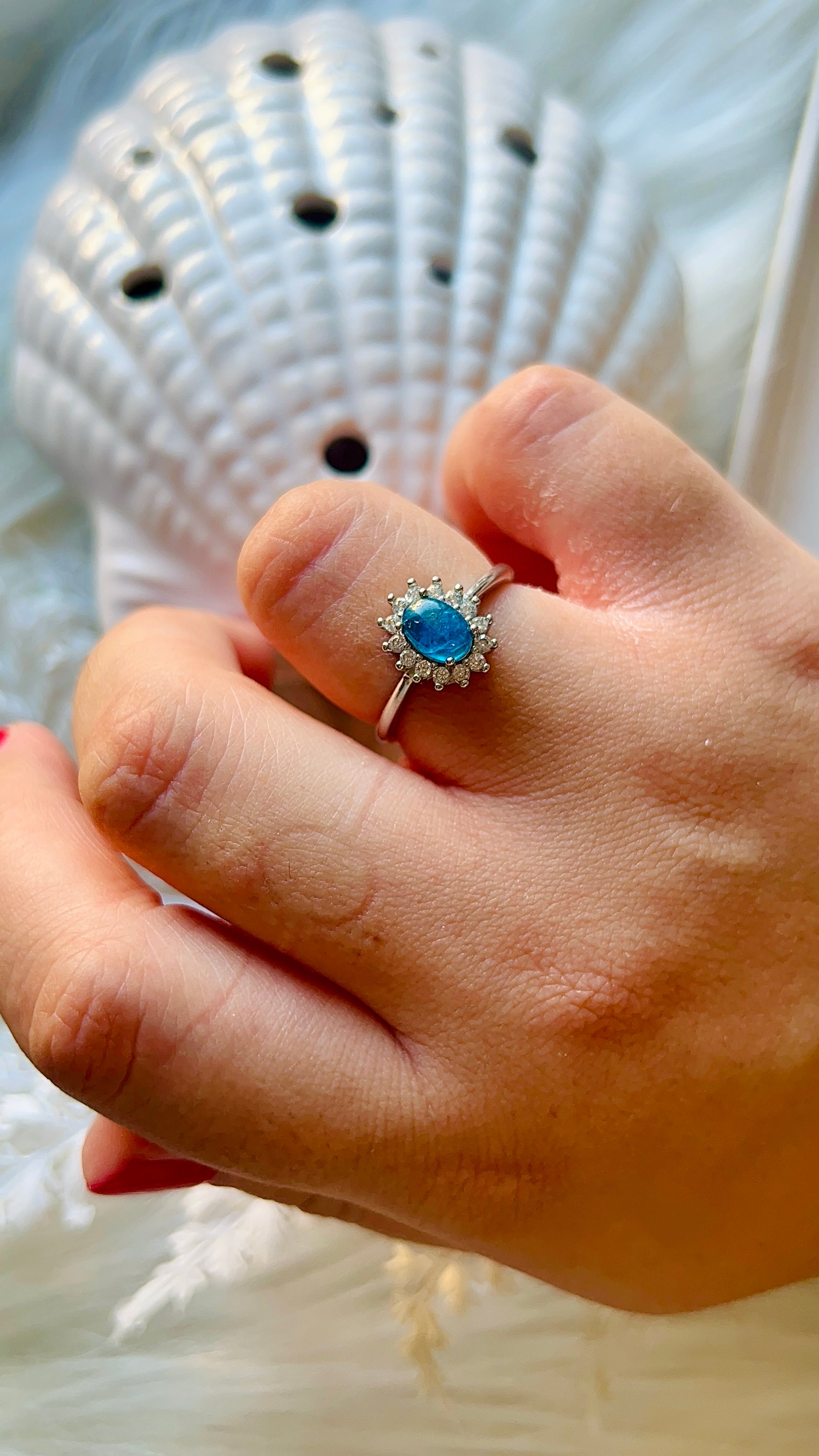 Anello Kate con apatite